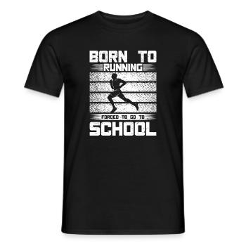 Marathonien né du don de la course - T-shirt homme - noir - Devant - AI Model Male 178 light (178cm)