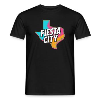 Fiesta City Neon Texas - Männer T-Shirt - Schwarz - Vorne - AI Model Male 178 light (178cm)