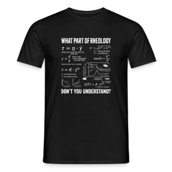 Rheology Flow Behavior Rheometry Understand - Men's T-Shirt - black - Front - AI Model Male 178 light (178cm)
