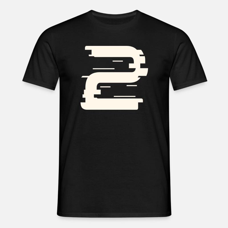2 - Männer T-Shirt - Schwarz