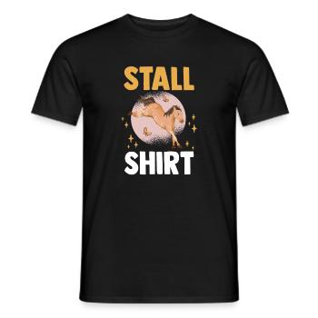 Équitation Amateurs de chevaux Écuries à cheval Chevaux - T-shirt homme - noir - Devant - AI Model Male 178 light (178cm)