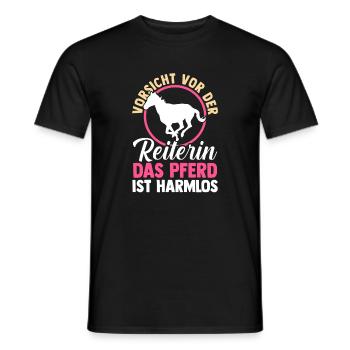 Reiten Pferdeliebhaber Reiterhof Pferde - Männer T-Shirt - Schwarz - Vorne - AI Model Male 178 light (178cm)