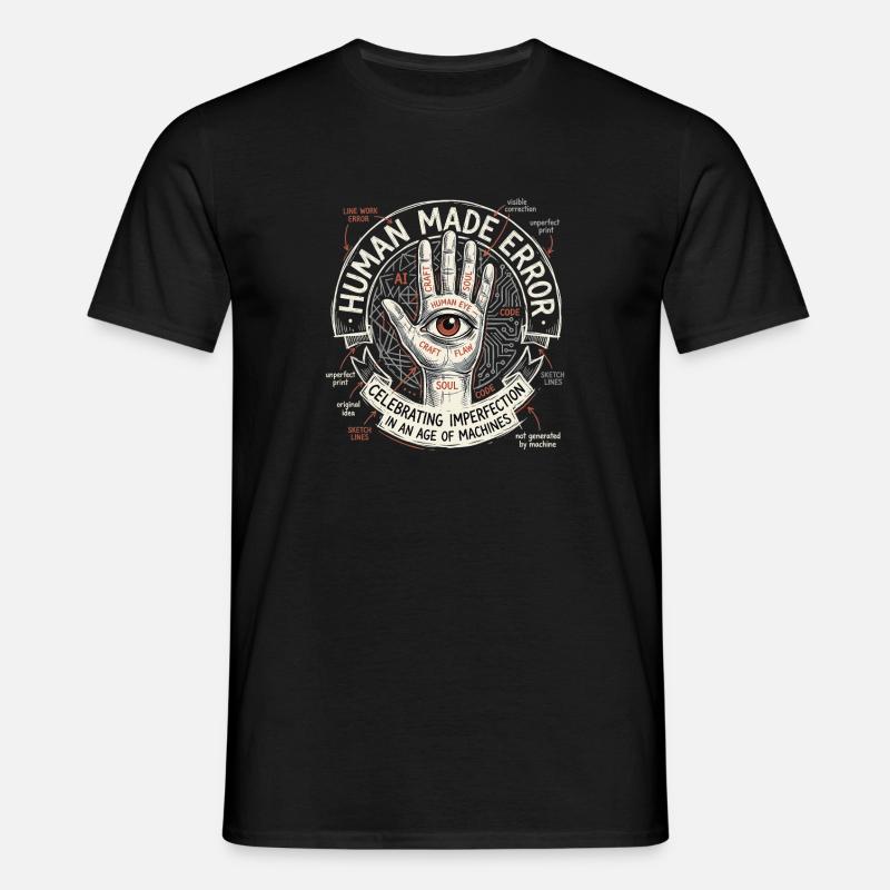 Human Made Error - Männer T-Shirt - Schwarz