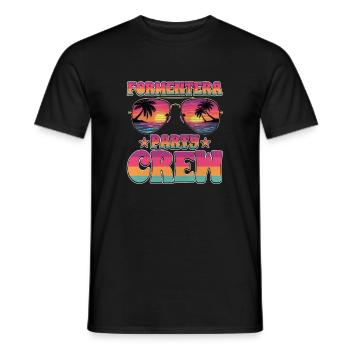Équipe de la fête de Formentera - T-shirt homme - noir - Devant - AI Model Male 178 light (178cm)