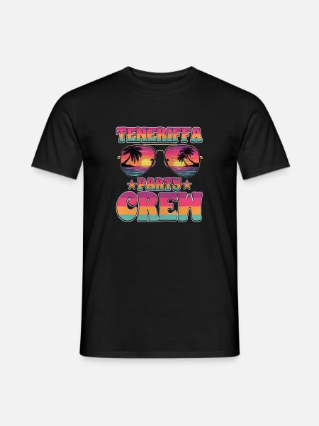 Teneriffa Party Crew - Männer T-Shirt - Schwarz