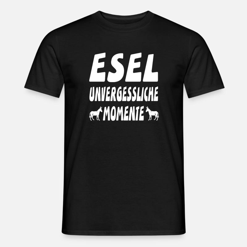 Esel - Männer T-Shirt - Schwarz