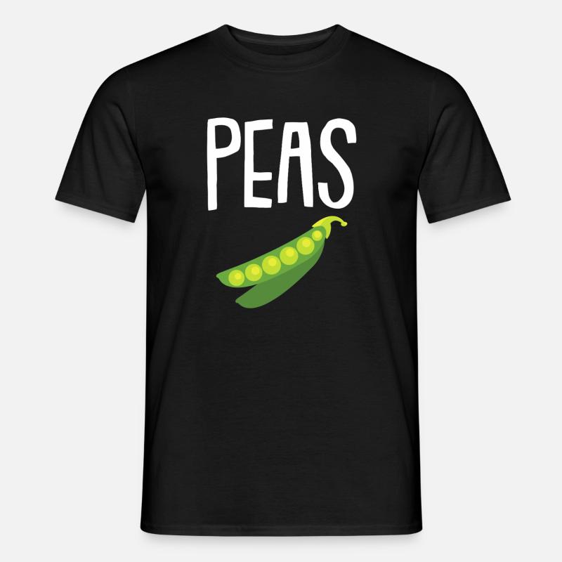 Erbsen-in-einen-Schoten-Pop-Grafik - Männer T-Shirt - Schwarz