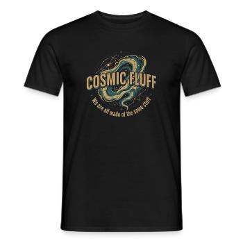 Cosmic Fluff - T-shirt homme - noir - Devant - AI Model Male 178 light (178cm)