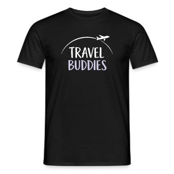 Travel buddies - Männer T-Shirt - Schwarz - Vorne - AI Model Male 178 light (178cm)
