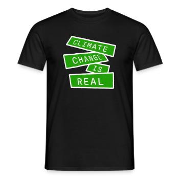 Climate Change Is Real Climate Change Science - Men's T-Shirt - black - Front - AI Model Male 178 light (178cm)