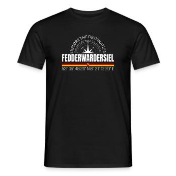 Fedderwardersiel - T-shirt homme - noir - Devant - AI Model Male 178 light (178cm)
