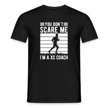 Cross Country Runner Design - XC Coach - Running - Men's T-Shirt - black - Front - AI Model Male 178 light (178cm)
