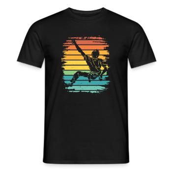 Boulderer Boulder Bouldern - Männer T-Shirt - Schwarz - Vorne - AI Model Male 178 light (178cm)