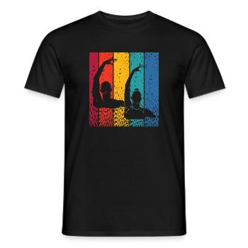 Artistic Swim Team Synchronschwimmen - Männer T-Shirt - Schwarz - Vorne - AI Model Male 178 light (178cm)