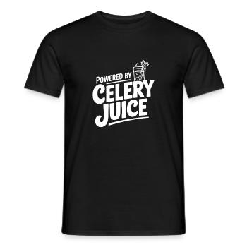 Angetrieben von Selleriesaft - Männer T-Shirt - Schwarz - Vorne - AI Model Male 178 light (178cm)