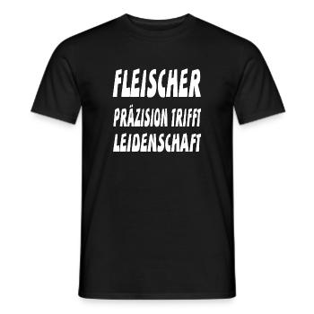 Fleischer - Männer T-Shirt - Schwarz - Vorne - AI Model Male 178 light (178cm)