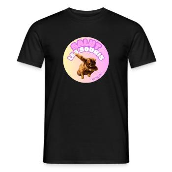 Salut les souris #loulou - T-shirt homme - noir - Devant - AI Model Male 178 light (178cm)