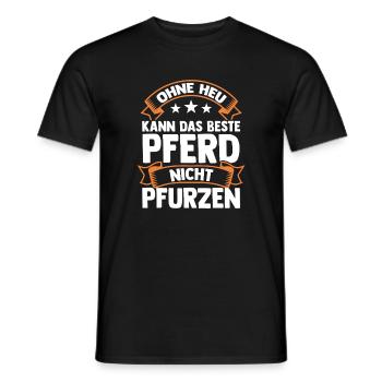 Reiten Pferdeliebhaber Reiterhof Pferde - Männer T-Shirt - Schwarz - Vorne - AI Model Male 178 light (178cm)