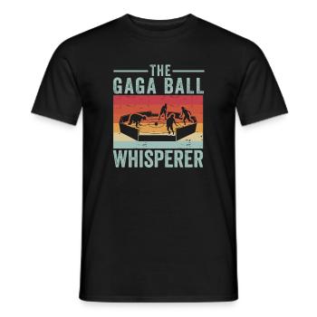 Gaga Ball Whisperer - Men's T-Shirt - black - Front - AI Model Male 178 light (178cm)
