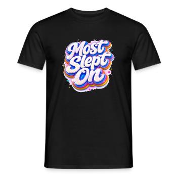 La plupart des Sleep On Retro Neon 3D - T-shirt homme - noir - Devant - AI Model Male 178 light (178cm)