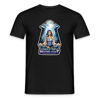 Mondmeditation, Mondachtsamkeit, Spirituell - Männer T-Shirt - Schwarz - Vorne - AI Model Male 178 light (178cm)
