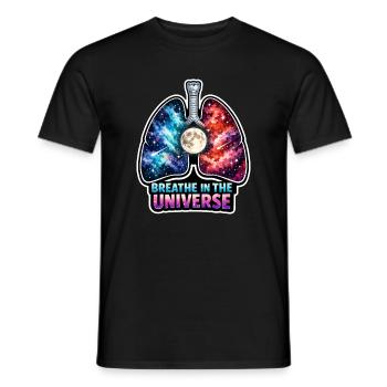 Mondmeditation, Mondachtsamkeit, Spirituell - Männer T-Shirt - Schwarz - Vorne - AI Model Male 178 light (178cm)
