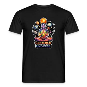 Mondmeditation, Mondachtsamkeit, Spirituell - Männer T-Shirt - Schwarz - Vorne - AI Model Male 178 light (178cm)