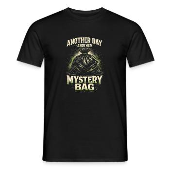 Daily Surprise Pack | Garbage Collection, Humor - Men's T-Shirt - black - Front - AI Model Male 178 light (178cm)