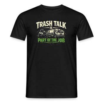 Les insultes en font partie | Collecte d’ordures, humour - T-shirt homme - noir - Devant - AI Model Male 178 light (178cm)