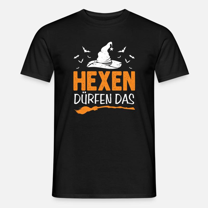 Hexen Dürfen Das Halloween  - Männer T-Shirt - Schwarz