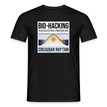 Bio Hacking - Männer T-Shirt - Schwarz - Vorne - AI Model Male 178 light (178cm)
