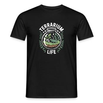 Terrarium : Terraristics de grenouilles Life - T-shirt homme - noir - Devant - AI Model Male 178 light (178cm)