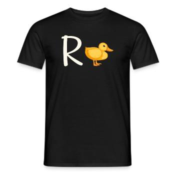 Lustige Rente Ente - Männer T-Shirt - Schwarz - Vorne - AI Model Male 178 light (178cm)