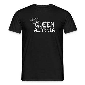 Geschenk für Alyssia - Männer T-Shirt - Schwarz - Vorne - AI Model Male 178 light (178cm)