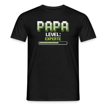 Papa Monte de niveau Expert Gaming - T-shirt homme - noir - Devant - AI Model Male 178 light (178cm)