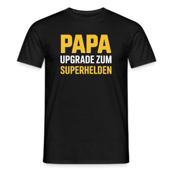 Papa Level Experte Gamer Spruch Zocken Gaming - Männer T-Shirt - Schwarz - Vorne - AI Model Male 178 light (178cm)