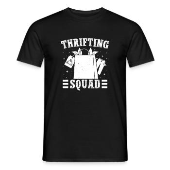 Thrift Shop Thrifting Squad Love Thrifting - Men's T-Shirt - black - Front - AI Model Male 178 light (178cm)