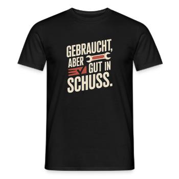 Used But Good In Condition Classic Car Birthday - Men's T-Shirt - black - Front - AI Model Male 178 light (178cm)