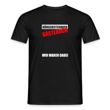 Gästebuch Bürgersteigbier Ortskontrollfahrt OKF - Männer T-Shirt - Schwarz - Vorne - AI Model Male 178 light (178cm)