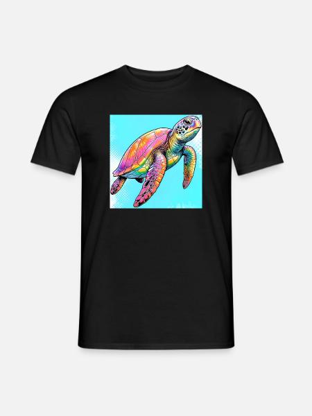 turtle - Men's T-Shirt - black