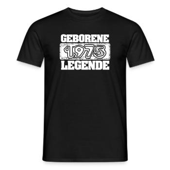 1975 - Männer T-Shirt - Schwarz - Vorne - AI Model Male 178 light (178cm)