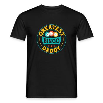 Bingo Bingo Meilleur Bingo Papa Bingo - T-shirt homme - noir - Devant - AI Model Male 178 light (178cm)
