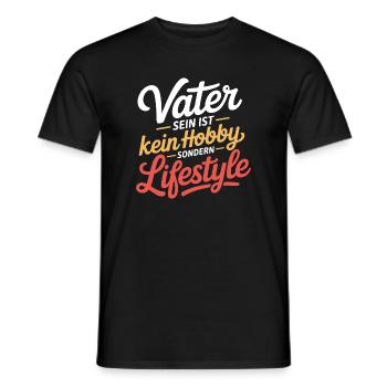 Vater Lifestyle Spruch Papa Geschenkidee - Männer T-Shirt - Schwarz - Vorne - AI Model Male 178 light (178cm)