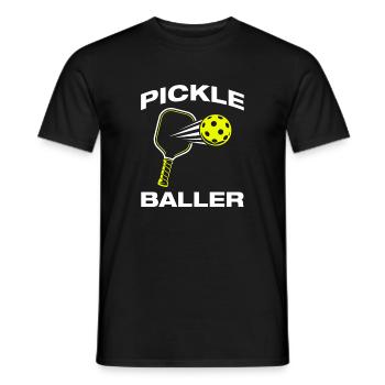Pickle Baller lustiges Pickleball Spieler - Männer T-Shirt - Schwarz - Vorne - AI Model Male 178 light (178cm)