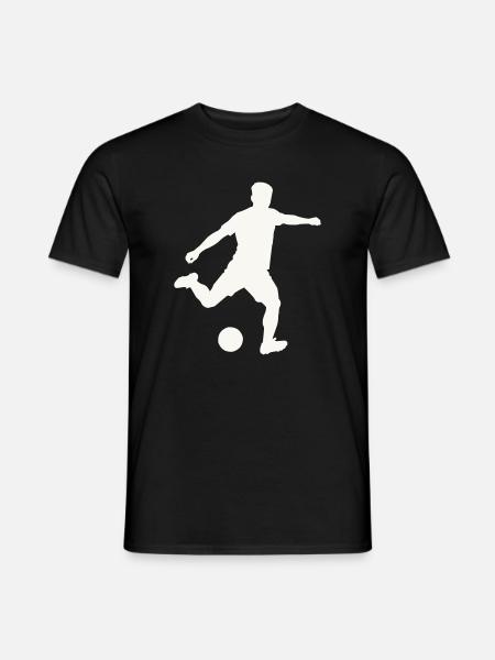 Foosball silhouette in motion - Men's T-Shirt - black
