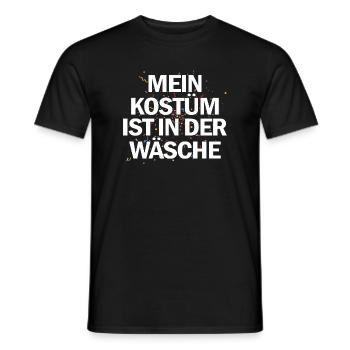 Mein Kostüm in der Wäsche - Männer T-Shirt - Schwarz - Vorne - AI Model Male 178 light (178cm)