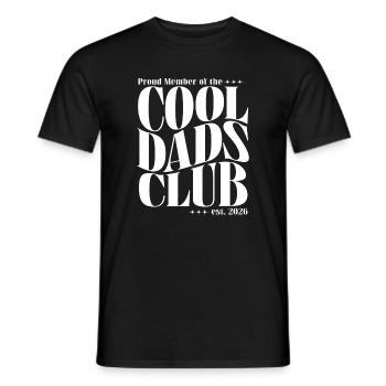 Cool Dads Club - Dad-to-be 2026 Gift - Men's T-Shirt - black - Front - AI Model Male 178 light (178cm)