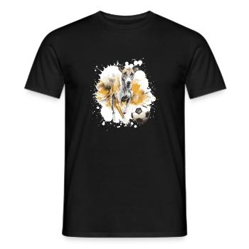 Greyhound Hund Fussball Team - Männer T-Shirt - Schwarz - Vorne - AI Model Male 178 light (178cm)