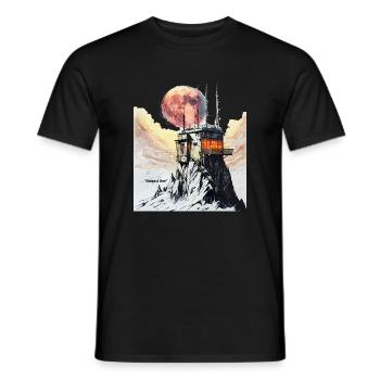 Outpost One Moonrise Station - Men's T-Shirt - black - Front - AI Model Male 178 light (178cm)