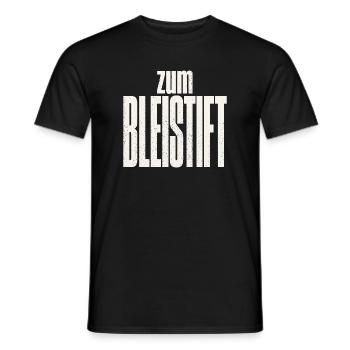 Zum Bleistift - Männer T-Shirt - Schwarz - Vorne - AI Model Male 178 light (178cm)